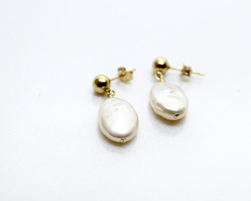 Baroque Pearl Drop Studs