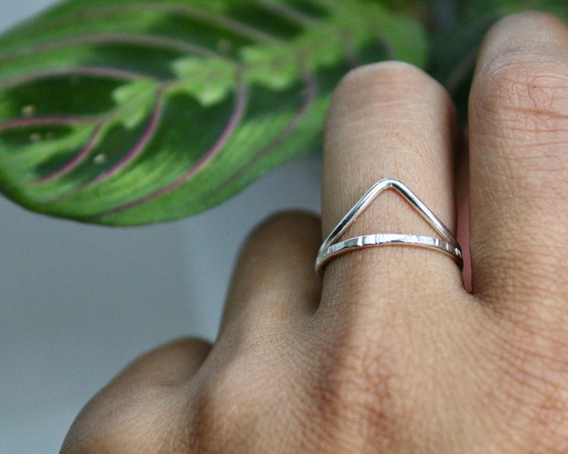 Hammered Stacking Ring