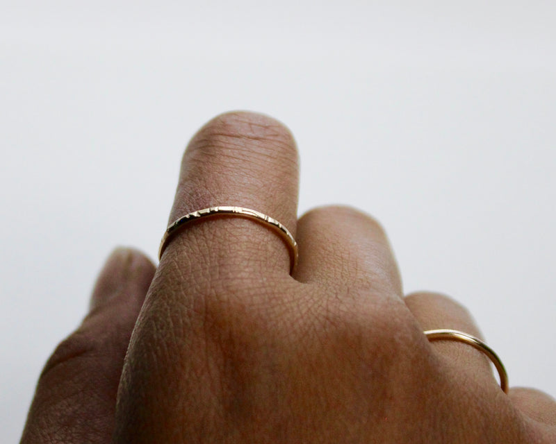 Hammered Stacking Ring