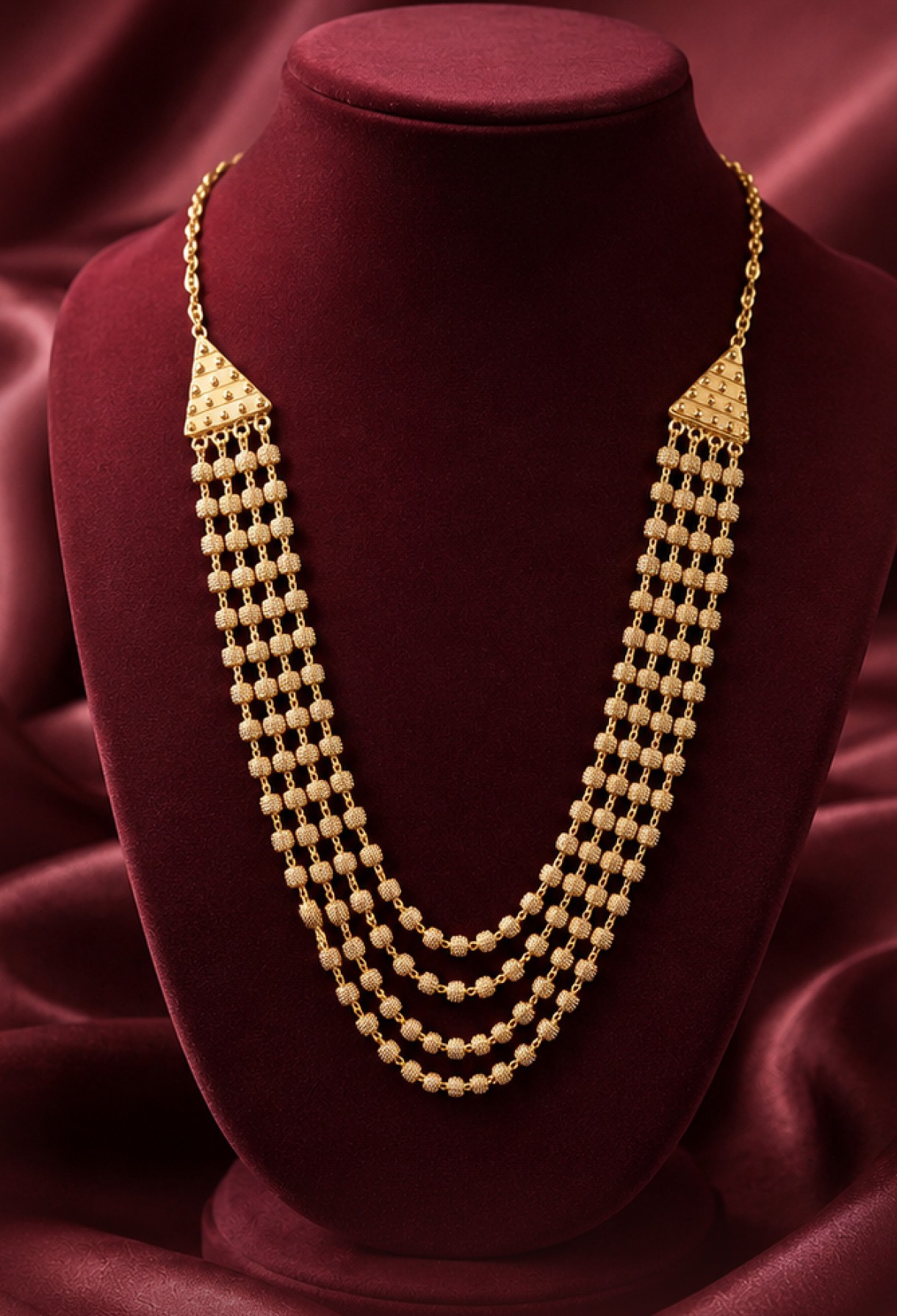 Bridal Haar & Tikka Set — 1 gram gold plated bridal sets by GoldVibe Jewellery