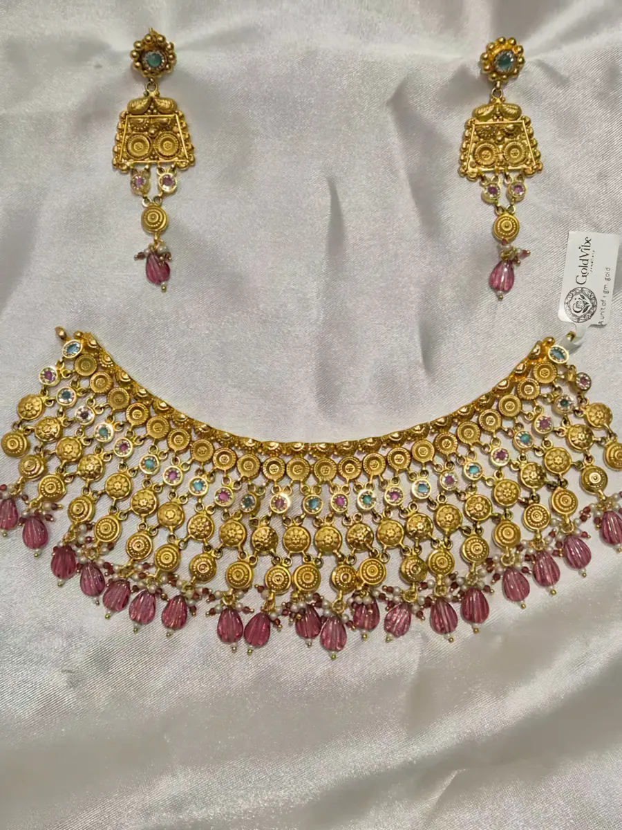 Padmini Ruby-Drop Bridal Set