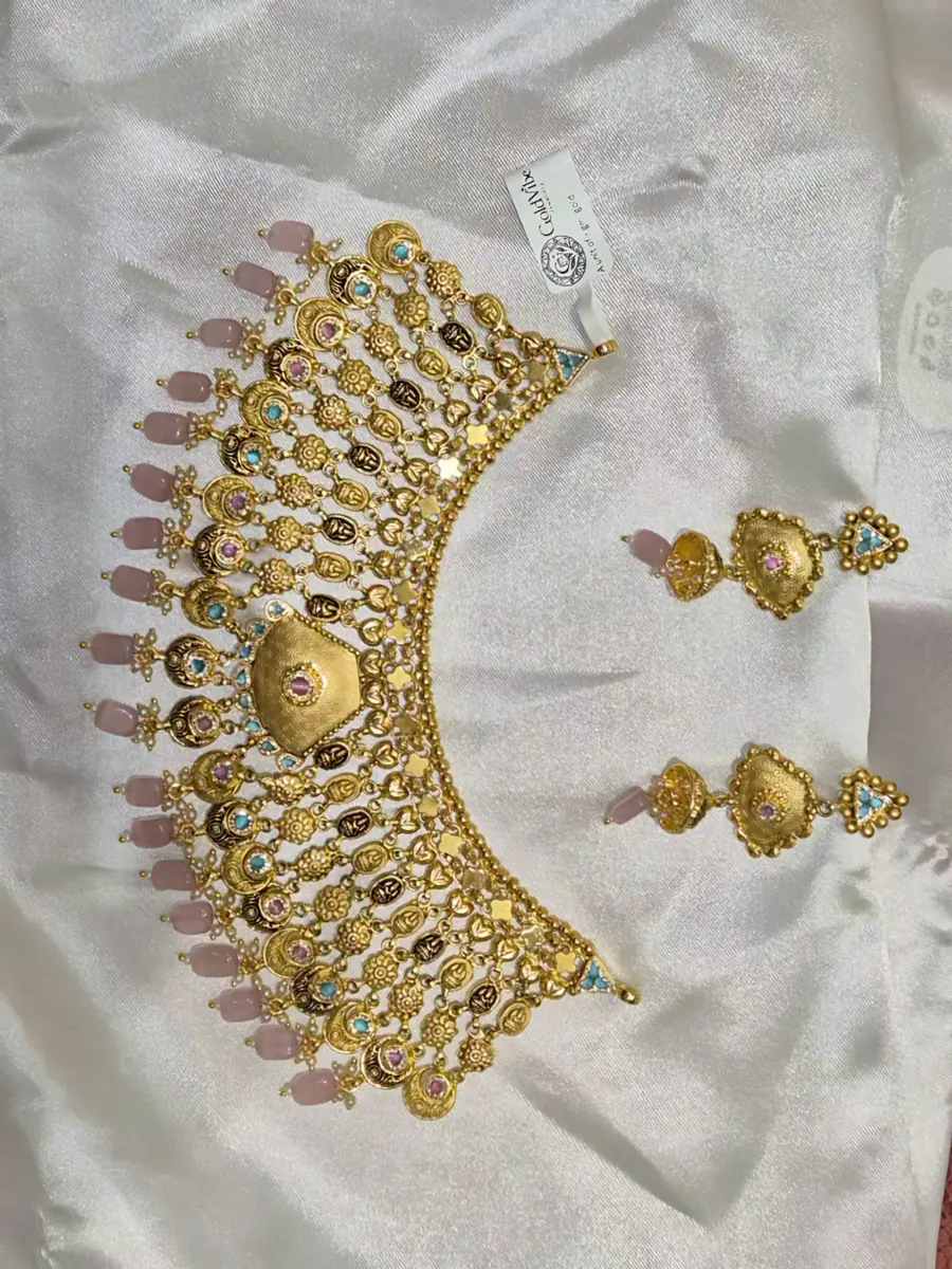 Gulnaar Pink Bridal Collar