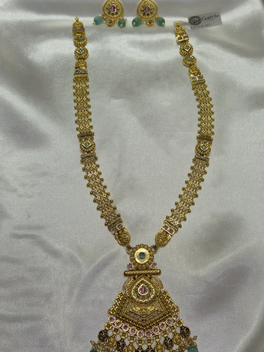 Suhani Long Haar — 1 gram gold plated long haars by GoldVibe Jewellery