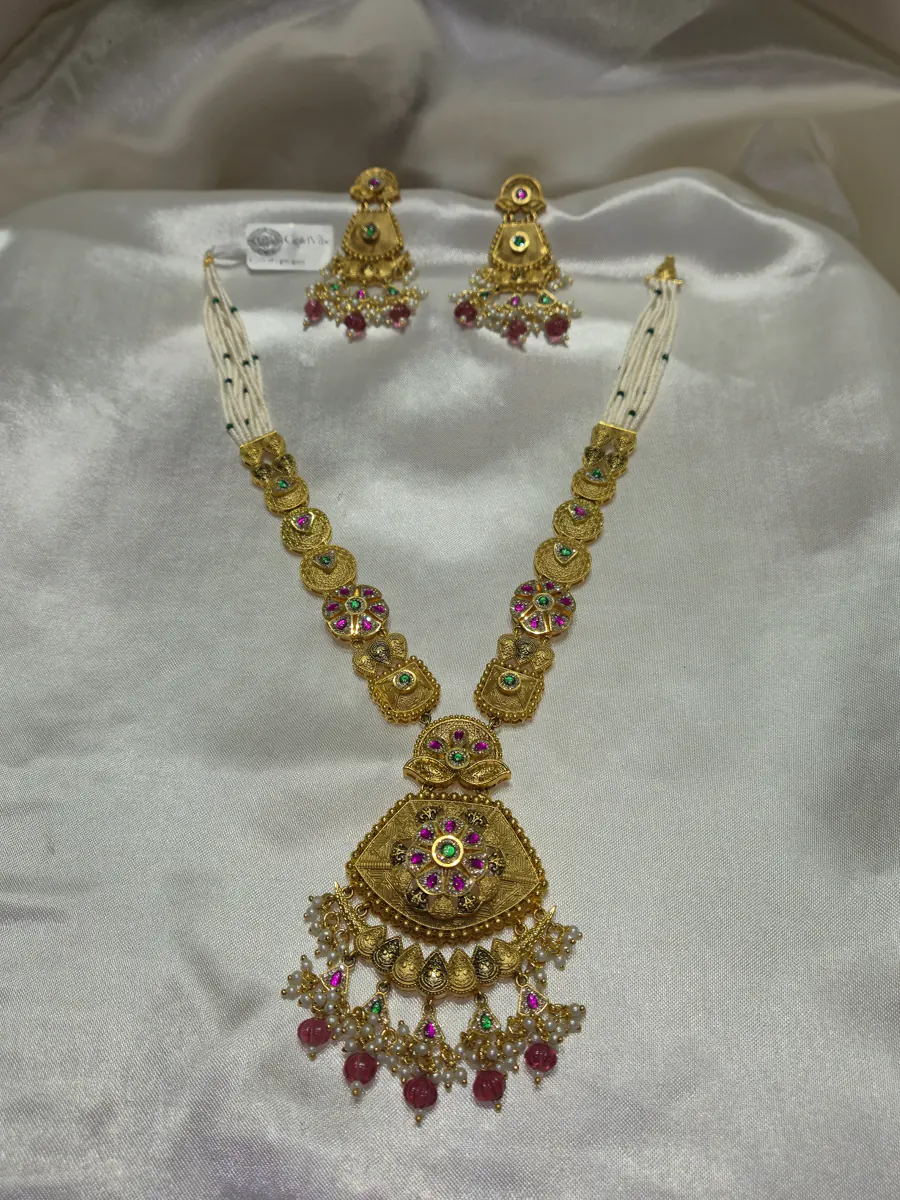 Lalita Ruby-Drop Haar — 1 gram gold plated long haars by GoldVibe Jewellery
