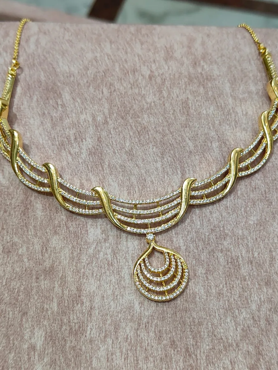 Sitara Collar Necklace — 1 gram gold plated necklaces by GoldVibe Jewellery